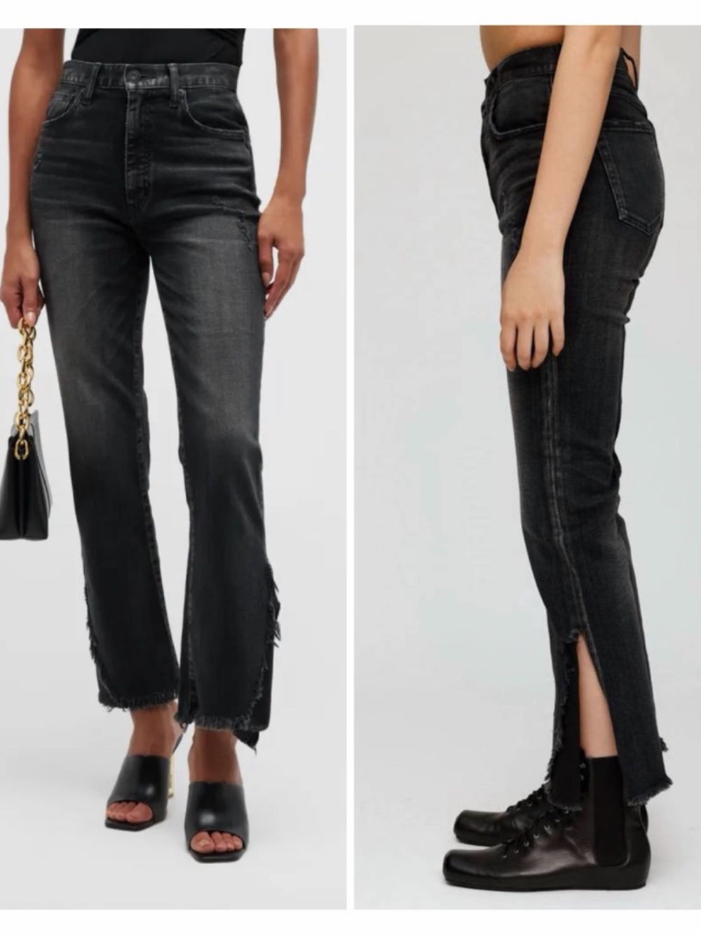 Moussy Vintage Alahambra Flare High Rise Jean Black